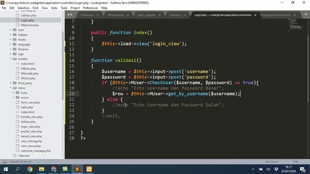 Belajar Codeigniter: Membuat Login dan Hak Akses User смотреть онлайн