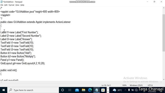 Java GUI Event Handling Program @teqachannel5068 смотреть онлайн