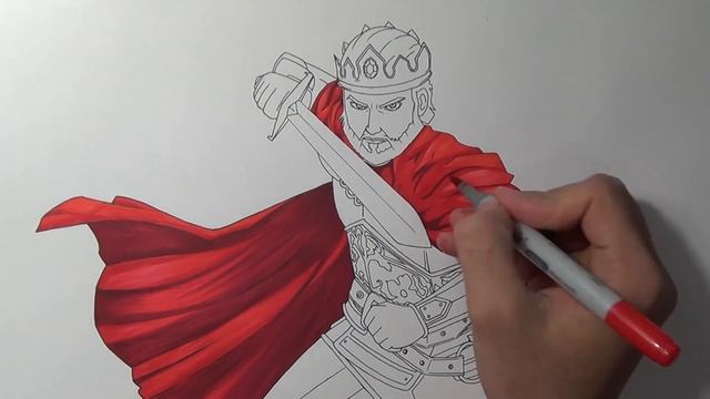 Drawing the King from "Empire: Four Kingdoms" смотреть онлайн