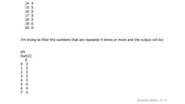Pandas : with python, select repeated elements longer than N смотреть онлайн
