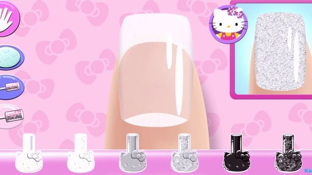 Hello Kitty Nail Salon - Magical Manicure Makeover - Fun Games for Kids смотреть онлайн