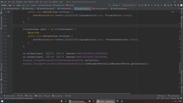 Add multi on click on single text view | Add two on click in one text view in android studio java смотреть онлайн