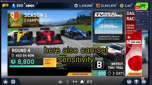 How to controls 'Real Racing 3' with mouse [BlueStacks 5] смотреть онлайн