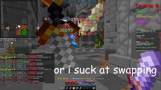 How to play Mage After Sword Swap Patch (Hypixel Skyblock) смотреть онлайн