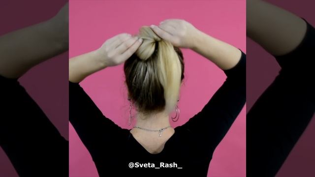 ОБЪЕМНЫЙ ПУЧОК ТОЛЬКО ИЗ 1 РЕЗИНКИ | КРАСИВЫЙ ПУЧОК ЗА 1 МИНУТУ | EASY MESSY BUN HAIR TUTORIAL смотреть онлайн