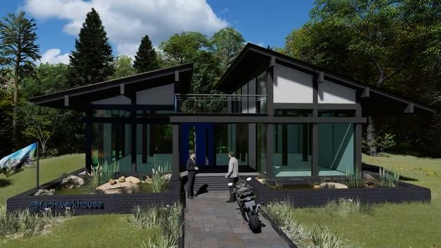 Одноэтажный фахверк. смотреть онлайн