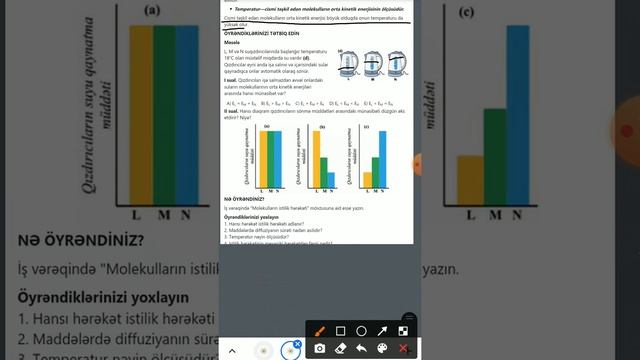 Fizika 8-ci sinif Molekulların istilik hərəkəti.Temperatur mövzusunun tapşırıqları смотреть онлайн