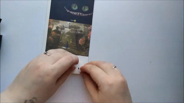 Скрапбукинг.Своими руками.Открытка Алиса в стране чудес. смотреть онлайн