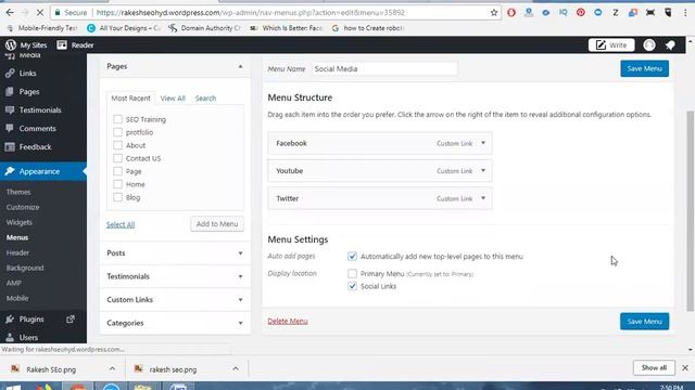 How to add Social Icons Widget Your wordpress Website Tutorial - Rakesh Tech Solutions смотреть онлайн