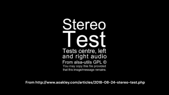 Left Right Speaker Stereo Sound Test смотреть онлайн