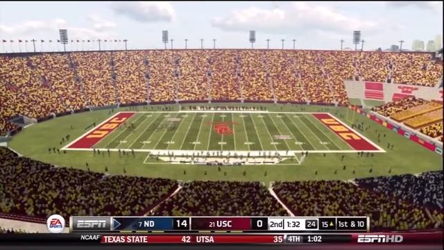 NCAA 13 ONLINE: POWERHOUSE ONLINE DYNASTY YR 5: NOTRE DAME V USC смотреть онлайн