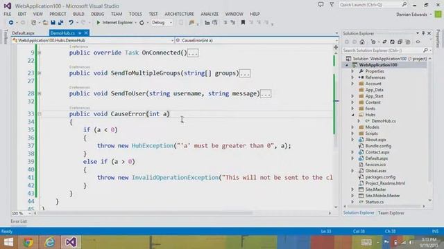Visual Studio 2013 Launch Introducing ASP NET SignalR 2