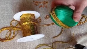 Пасхальное яйцо из лент.Easter egg made from ribbons