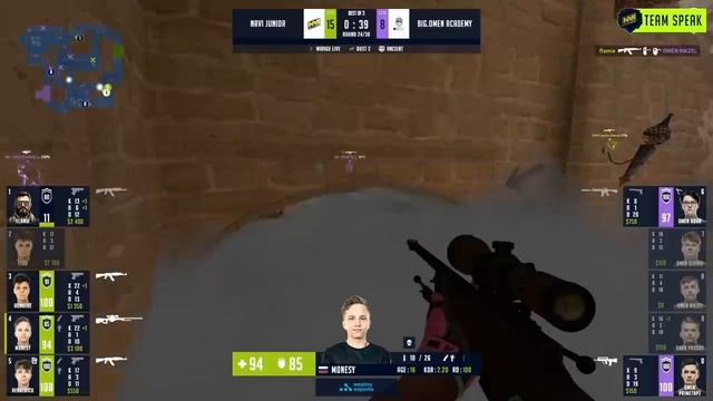 FLAMIE ИГРАЕТ В НАВИ ДЖУНИОР! Na'Vi Junior vs BIG Academy - WePlay Academy League Season 2 | CS:GO смотреть онлайн