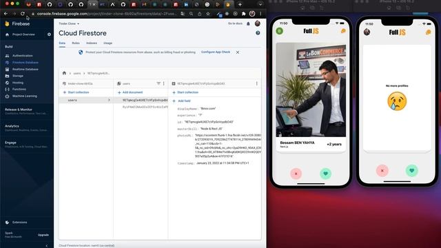 Clone Tinder avec React Native ( React.js, Tailwind UI CSS, Context, Hooks, Firebase, Firestore ) смотреть онлайн