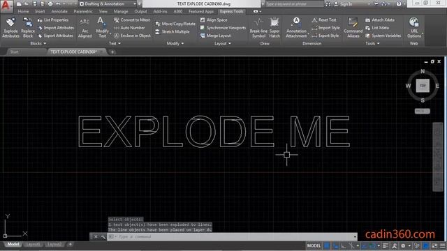 How to Explode Text in AutoCAD 2018 using TXTEXP COMMAND смотреть онлайн