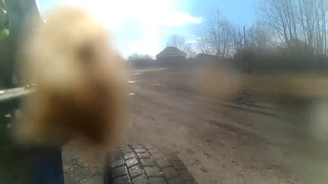 =28= Самодельный минитрактор. 1-й выезд. смотреть онлайн