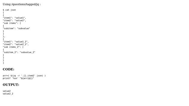 Unix & Linux: parse one field from an JSON array into bash array (4 Solutions!!) смотреть онлайн