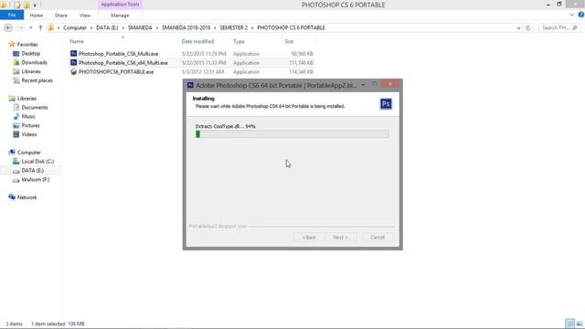 Tutorial Installasi Photoshop Portable by kkulsum смотреть онлайн