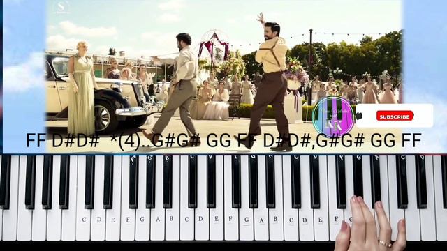 Nacho Nacho Song (Piano Cover) RRR - NTR,Ram Charan | SS Rajamouli |Easy Piano Tutorial смотреть онлайн