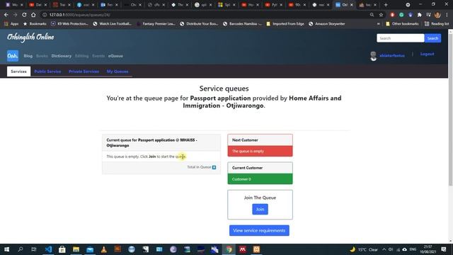 Implementing an online queuing system with Django Part 1 смотреть онлайн