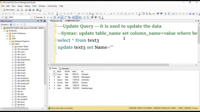 How To Update Data Of A Table [SQL-Update Query] [HINDI] Tutorial-06 смотреть онлайн