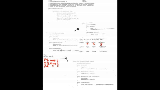 Java Inheritance Tracing Worksheet 2 смотреть онлайн