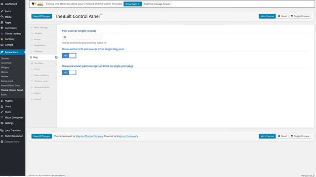 TheBuilt - Admin Panel Video Demonstration, Premium WordPress Construction Theme смотреть онлайн