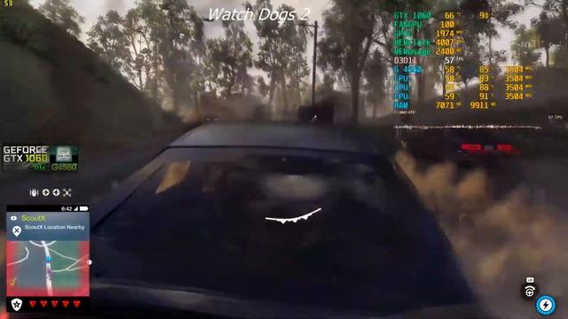 Watch_Dogs 2 /G4560+GTX1060 6G/2715x1527*/Medium/388.31 WHQL DRIVER смотреть онлайн