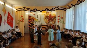 Танец "Мой милый, если б не было войны" в ДОУ подготовительная группа 2024 год