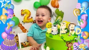 Брозаврики играют на День рождения Айдана  Развивающее и обучающее видео для детей 1 и 2 годика
