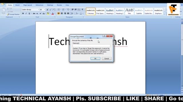 How To Put Password in Word File 2007 | How to Protect Word File With Password | पासवर्ड कैसे लगाएं смотреть онлайн