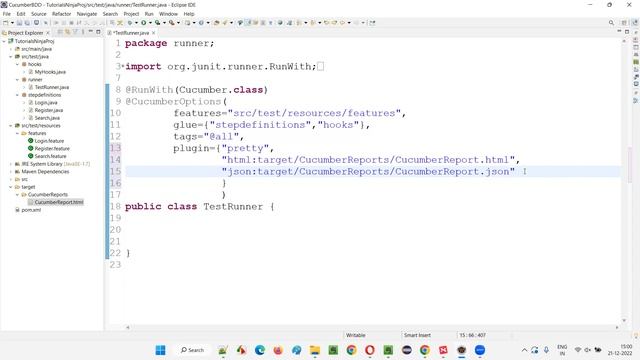 Cucumber XML and JSON Reports (Cucumber BDD - Part 42) смотреть онлайн