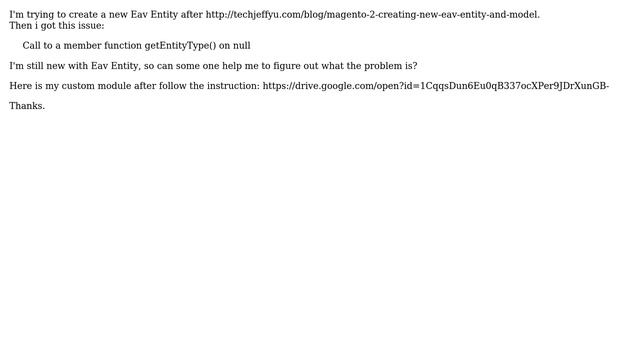 Magento: Magento 2: Call to a member function getEntityType() on null смотреть онлайн