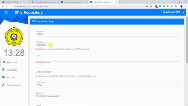 SISTEM INFORMASI REPOSITORI DOSEN BERBASIS WEB PHP/MYSQLi смотреть онлайн