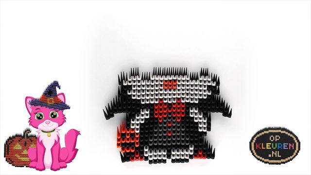 Vampire Hello Kitty - 3D Modular Origami [ How to Make - Showcase ] смотреть онлайн