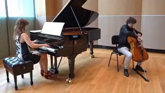 Excerpt from "Mourning" by Guy Bacos (Pianist Anna Fedorova and cellist: Nicholas Schwartz) смотреть онлайн