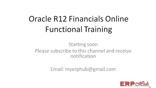 Oracle Financial Training Announcement смотреть онлайн