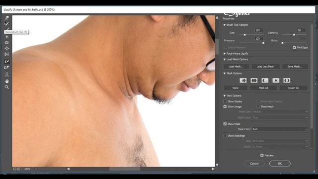 Photoshop Tutorials :---Liquify's masking tools смотреть онлайн