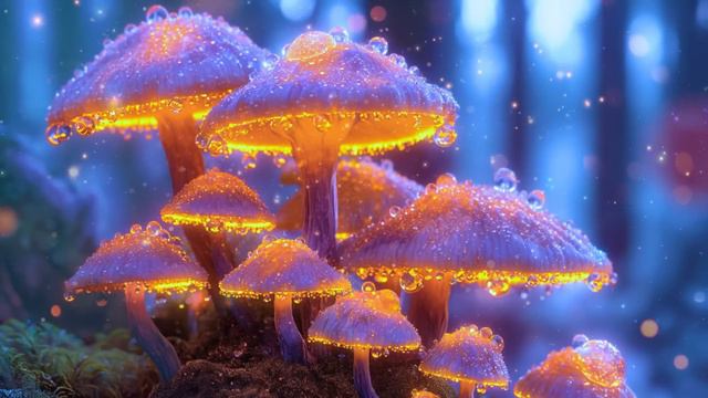 Brilliantly Enchanted Mushroom Forest | Enchanting Jungle Music & Ambient Sounds Helps Relax & Slee