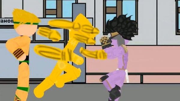 Dc2 JoJo pack (download link) test, DIO muda muda muda test, drawing cartoons 2 jojo test animation