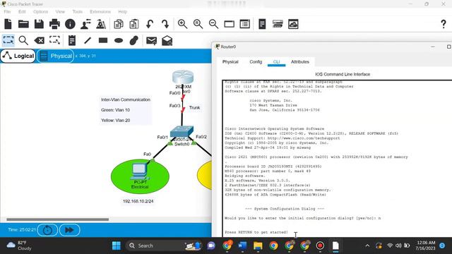 Inter Vlan Routing Cisco | Switchport Trunk Encapsulation dot1q | Cisco Vlan Routing смотреть онлайн