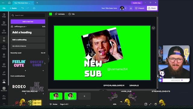 Make FREE Custom Alerts in Canva using GIFs! [Canva for Streamers Tutorial] смотреть онлайн