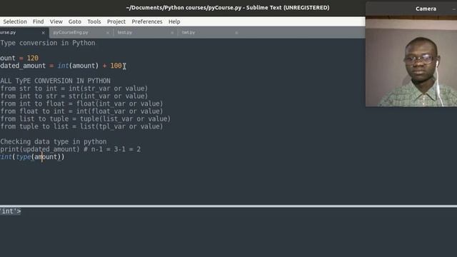 Karatu na 16 Checking Variable Type in Python смотреть онлайн