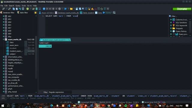 Task 26 | Use the SUM SQL Functions | Java Institute | Hiranya Semindi смотреть онлайн