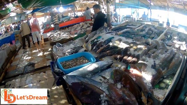 Египет, Хургада, Рыбный рынок - Fish market, Hurghada City, Egypt HD смотреть онлайн