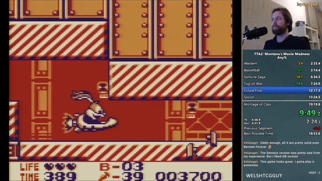 Tiny Toon Adventures 2: Montana's Movie Madness (GB) - Any% - 18:55 смотреть онлайн