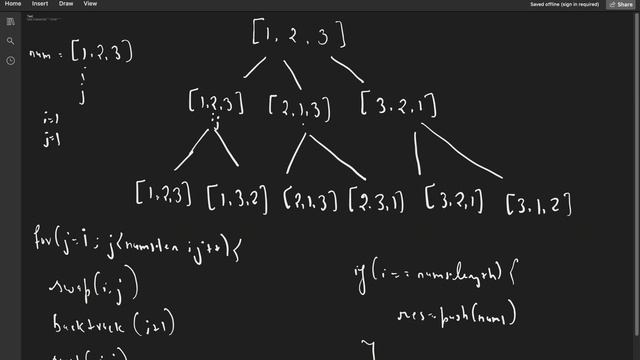 Permutations - Leetcode 46 - JavaScript смотреть онлайн