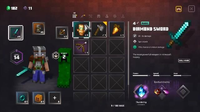 Minecraft: Dungeons inventory menu blooper #5 {Mine imator animation} смотреть онлайн