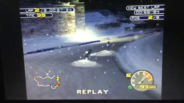 Moto Racer 2 [PS1] Championship - Race 4/8 Polar Realm смотреть онлайн